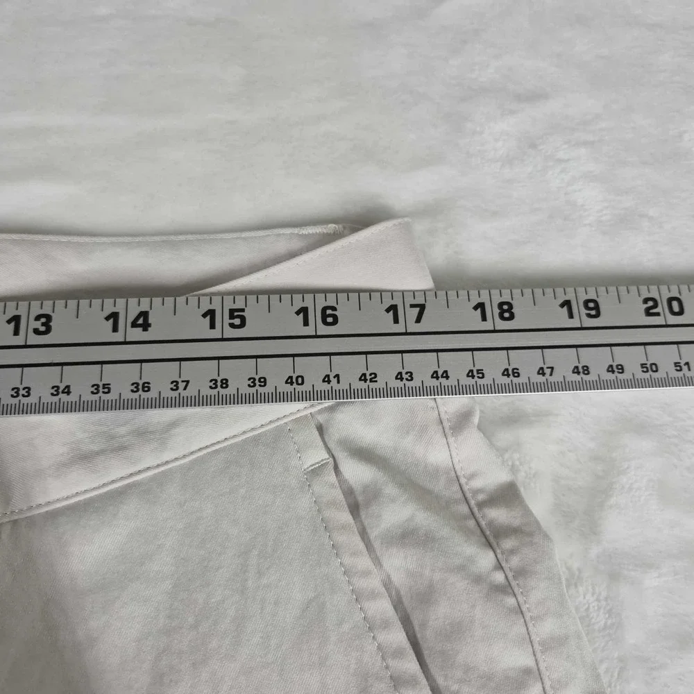 Lululemon Relaxed Tapered Trouser Pants Men's 34x26‎ White Twill Casual LM5AN1S